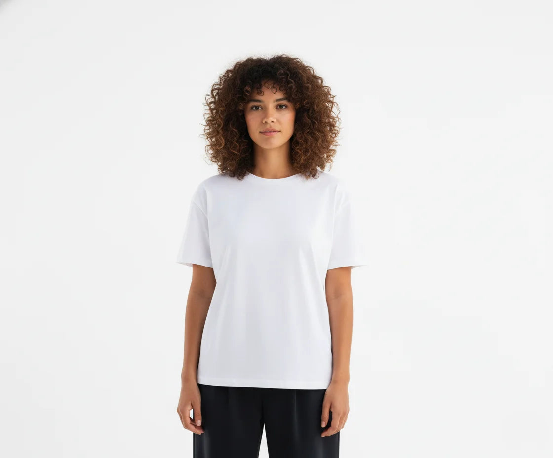 Premium Boxy Tee - white
