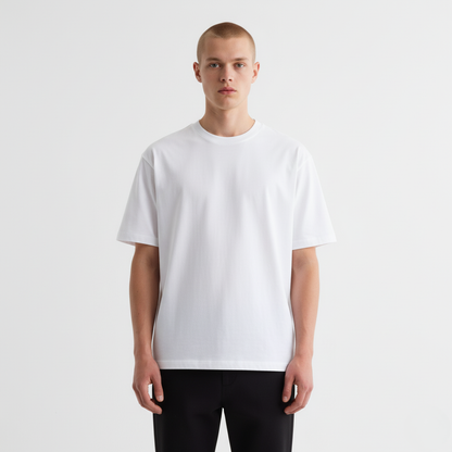 Premium Boxy Tee - white