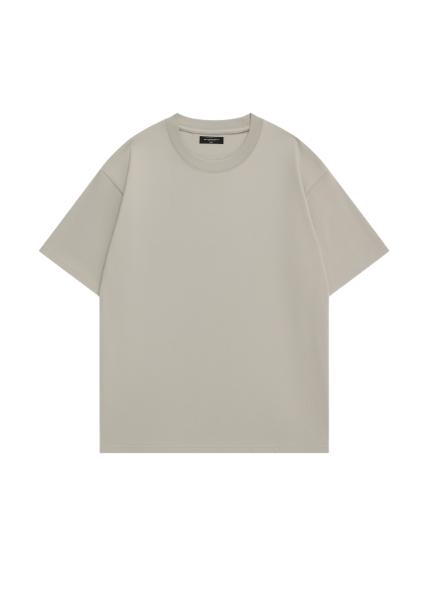 Box-Cut Tee - Seagull Grey