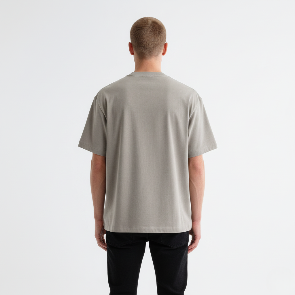 Premium Boxy Tee - Seagull grey