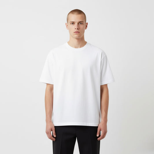 Premium Boxy Tee - white