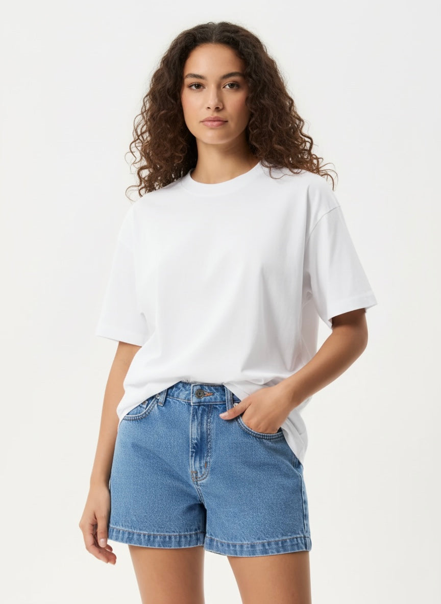 Box-Cut Tee - white